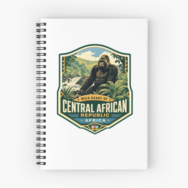 Item preview, Wild Heart Of Central African Republic Africa Gorilla Wildlife Lover Travel designed and sold by Star3NowForMe.