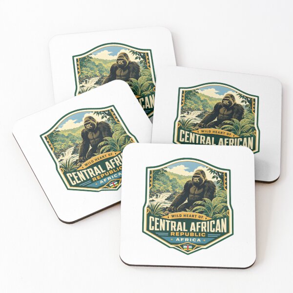 Item preview, Wild Heart Of Central African Republic Africa Gorilla Wildlife Lover Travel designed and sold by Star3NowForMe.
