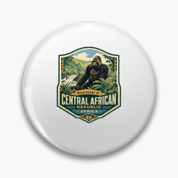 Item preview, Wild Heart Of Central African Republic Africa Gorilla Wildlife Lover Travel designed and sold by Star3NowForMe.