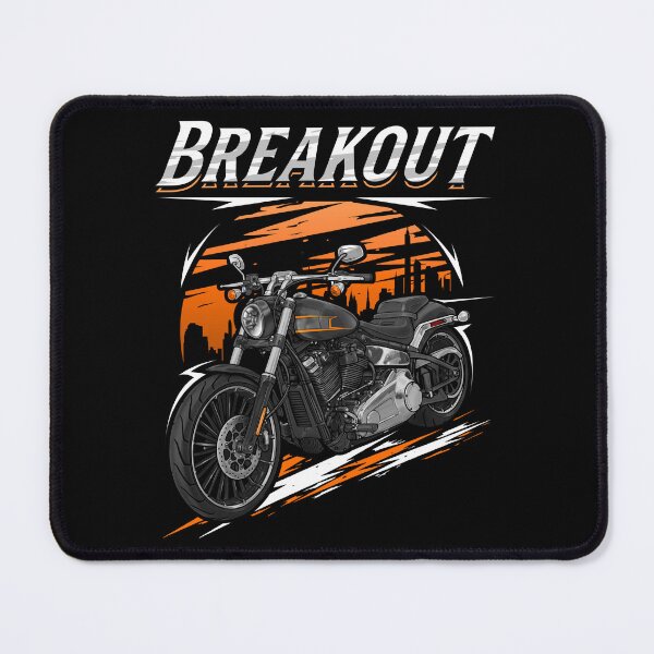 Item preview, Motorcycle Breakout 2023-2024 Vivid Black for Motorcycle Riders designed and sold by MotoApparelHub.