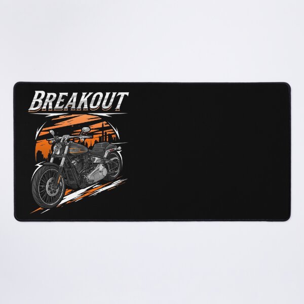 Item preview, Motorcycle Breakout 2023-2024 Vivid Black for Motorcycle Riders designed and sold by MotoApparelHub.