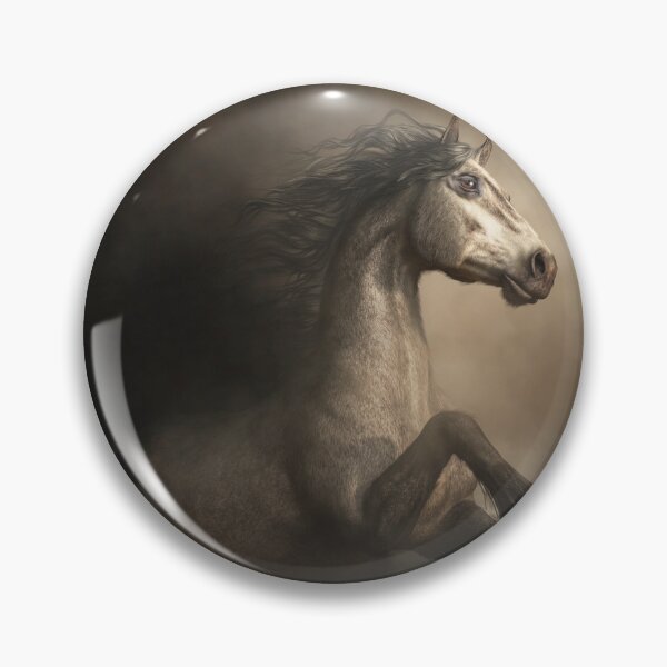 Item preview, Gray Horse Rearing in the Mist designed and sold by Daniel Eskridge.