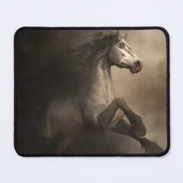 Item preview, Gray Horse Rearing in the Mist designed and sold by Daniel Eskridge.