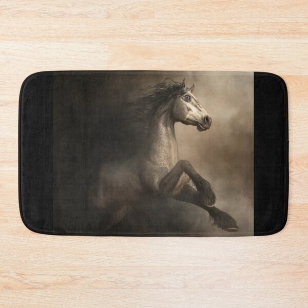 Item preview, Gray Horse Rearing in the Mist designed and sold by Daniel Eskridge.