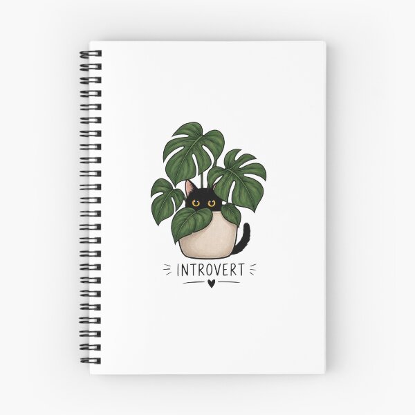 Item preview, Introverted Black Cat Hidden in a Monstera Tree, Lover of Cats and Plants designed and sold by SociallyDeadClub.