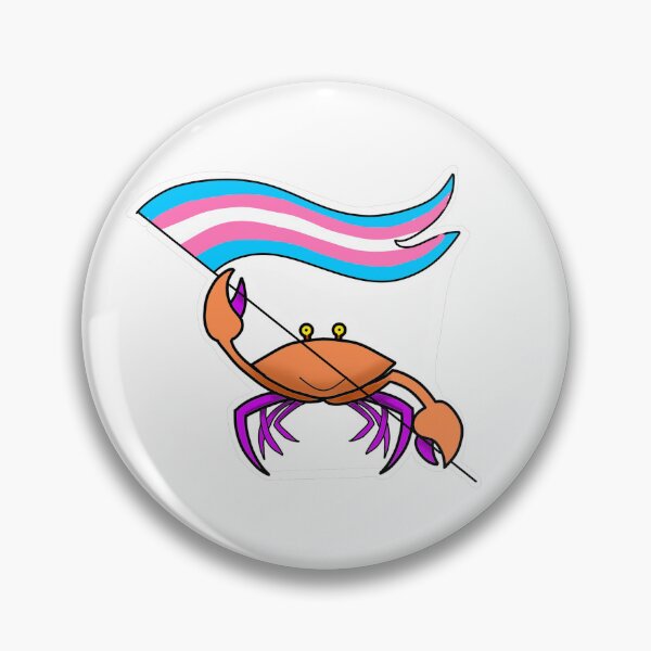 Item preview, Trans pride crab designed and sold by FAE-bheann.