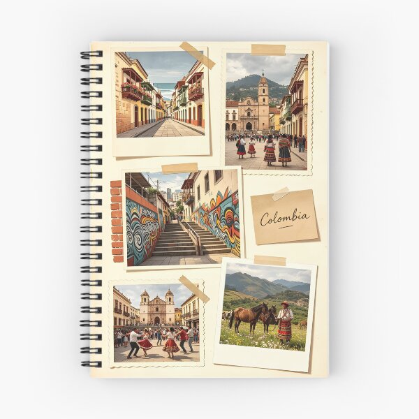 Item preview, COLOMBIA, Collage de Viajes – CULTURA, Recuerdo Vintage de Playa y Cultura designed and sold by GlofyArt.