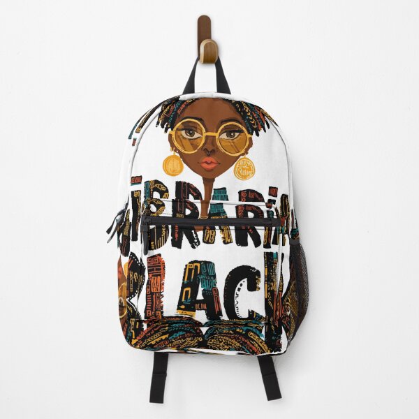 Item preview, Black Librarian African print text Design designed and sold by RichardRags.