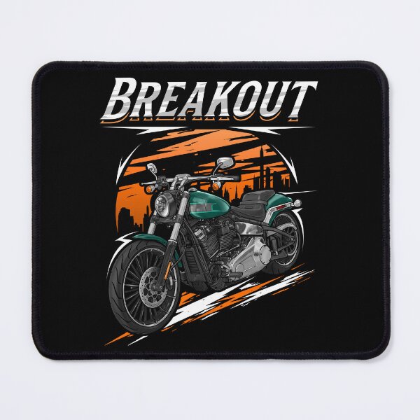 Item preview, Motorcycle Breakout 2024 Alpine Green for Motorcycle Riders designed and sold by MotoApparelHub.