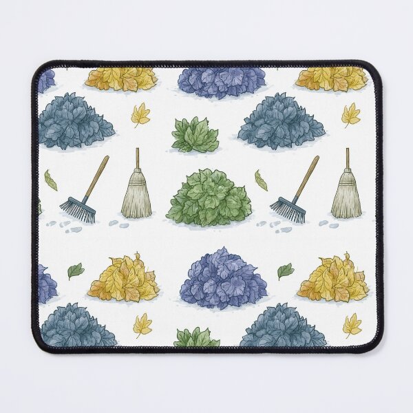Item preview, Whimsical Autumn Yard Work & Broom Tapestry designed and sold by TJ Art and Camera.