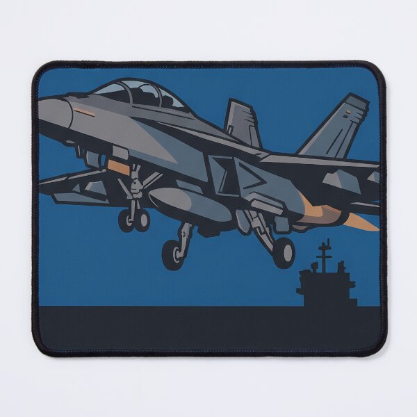 Item preview, F-18 Landing Naval Aviation Humor designed and sold by ArtDreams92.