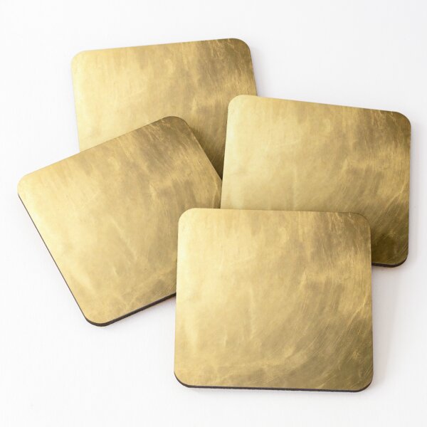 Item preview, Elegant Luxury Metallic Gold Foil Background Wall Art Shiny Brushed Brass Texture Print for Glam Modern Interior Decor designed and sold by SurfaceCraft Studio.