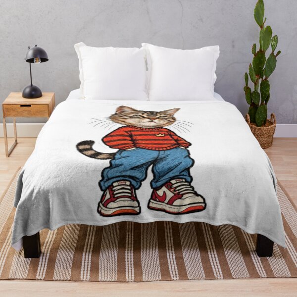 Item preview, Tabby Cat in Streetwear Outfit designed and sold by Snurly.