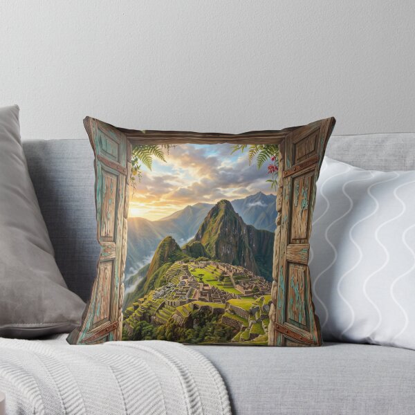 Item preview, Machu Picchu Misty Sunrise Window View designed and sold by Ada’s Mystic Atelier .
