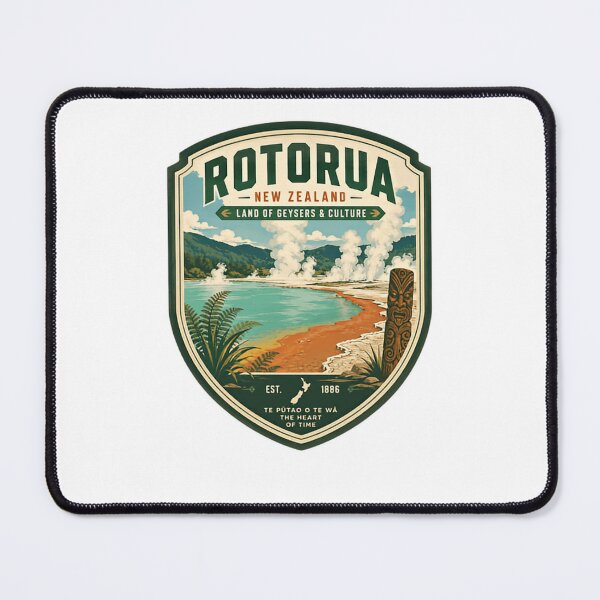 Item preview, Rotorua New Zealand Land Of Geysers & Culture Est. 1886 Ye Pūtao O Te Wā The Heart Of Time Visitor Souvenir Travel Destination designed and sold by Star3NowForMe.