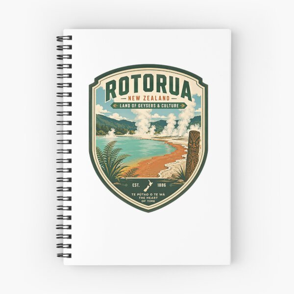 Item preview, Rotorua New Zealand Land Of Geysers & Culture Est. 1886 Ye Pūtao O Te Wā The Heart Of Time Visitor Souvenir Travel Destination designed and sold by Star3NowForMe.