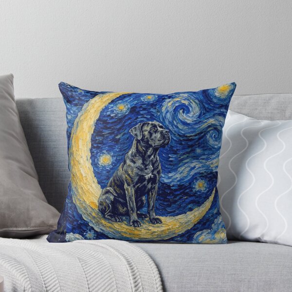 Item preview, Funny Cane Corso Starry Night Painting Cute Moon Stars Mom Dad Kids designed and sold by FurryHavenPH.