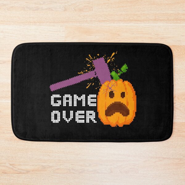 Item preview, Game Over Pixel Pumpkin Smash Retro Halloween Gamer | Light Ink Edition designed and sold by SunandShade.