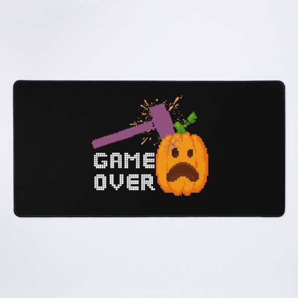 Item preview, Game Over Pixel Pumpkin Smash Retro Halloween Gamer | Light Ink Edition designed and sold by SunandShade.