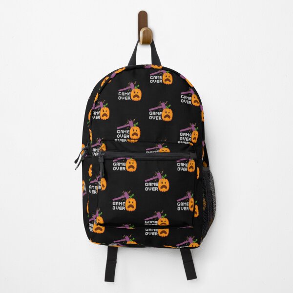 Item preview, Game Over Pixel Pumpkin Smash Retro Halloween Gamer | Light Ink Edition designed and sold by SunandShade.