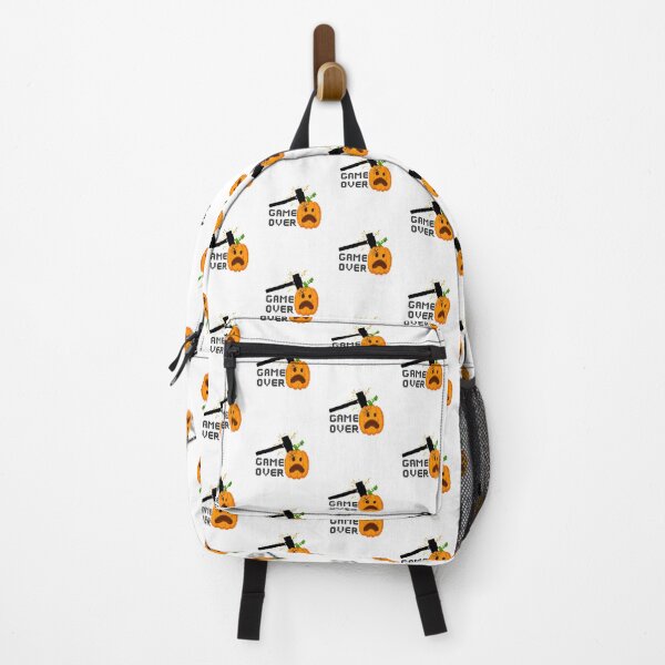 Item preview, Game Over Pixel Pumpkin Smash Retro Halloween Gamer | Dark Ink Edition designed and sold by SunandShade.