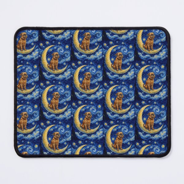 Item preview, Funny Brussels Griffon Starry Night Painting Cute Moon Stars Mom Dad Kids designed and sold by FurryHavenPH.
