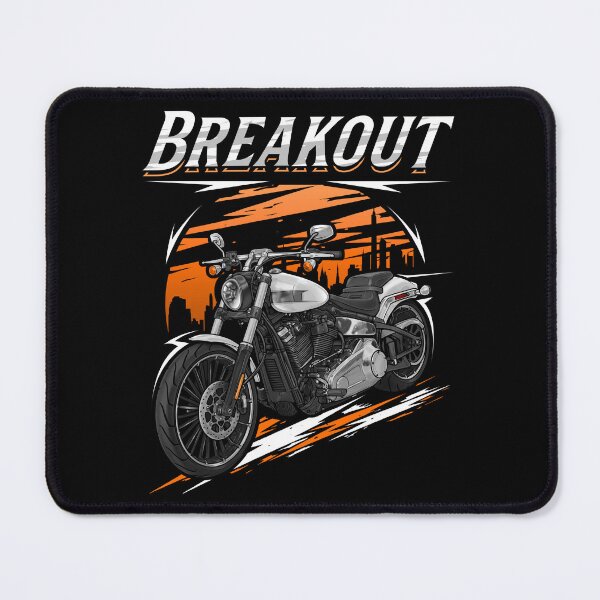 Item preview, Motorcycle Breakout 2024 White Onyx Pearl for Motorcycle Riders designed and sold by MotoApparelHub.