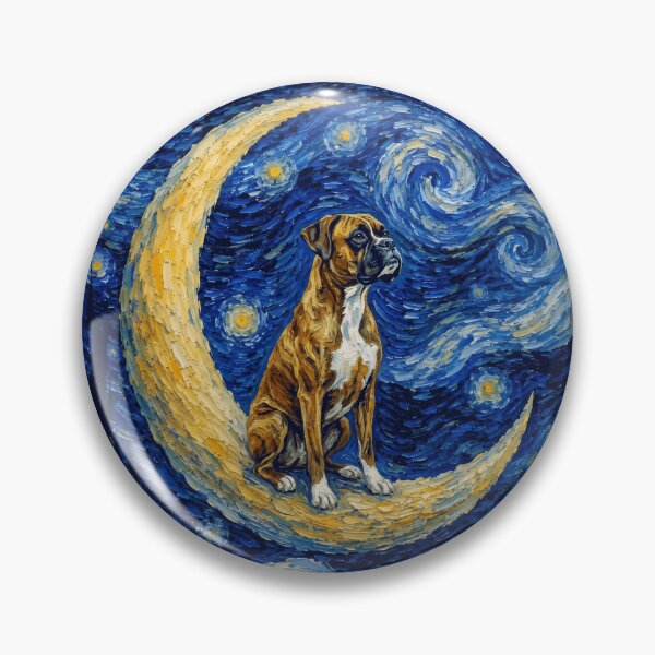 Item preview, Funny Boxer Starry Night Painting Cute Moon Stars Mom Dad Kids designed and sold by FurryHavenPH.