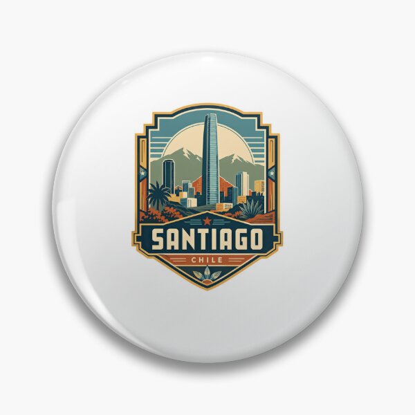 Item preview, Santiago Chile City Skyline Travel Souvenir designed and sold by Star3NowForMe.