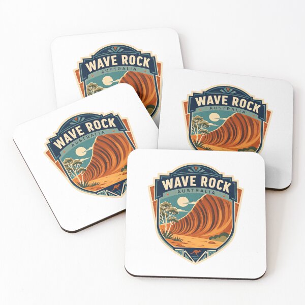 Item preview, Wave Rock Australia Landmark Travel Souvenir designed and sold by Star3NowForMe.