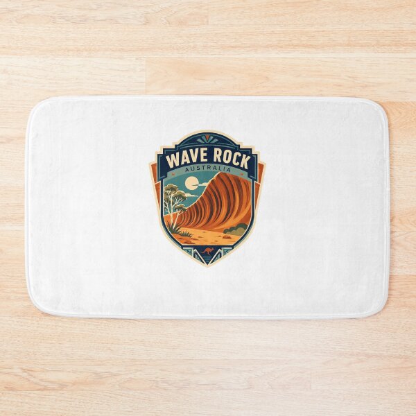 Item preview, Wave Rock Australia Landmark Travel Souvenir designed and sold by Star3NowForMe.