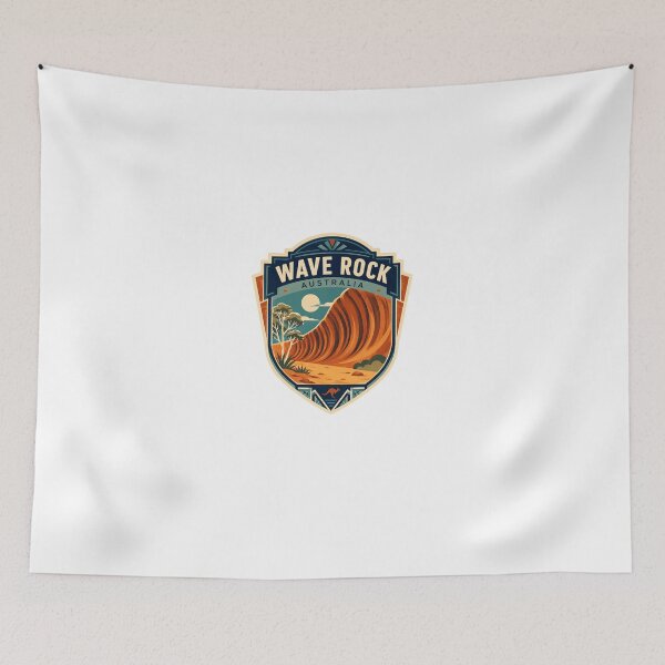 Item preview, Wave Rock Australia Landmark Travel Souvenir designed and sold by Star3NowForMe.