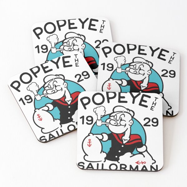 Artikelvorschau, Popeye-Seemann-Vintage-Türkis, 1929 entworfen und verkauft von PhiloDoh.