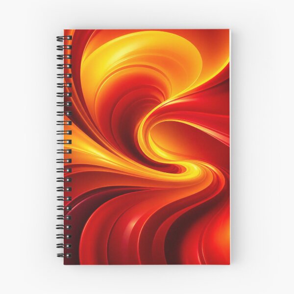Item preview, Fiery Red and Gold Abstract Waves designed and sold by Harmonic_Layers.