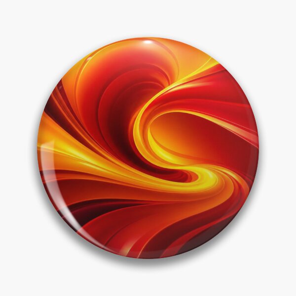 Item preview, Fiery Red and Gold Abstract Waves designed and sold by Harmonic_Layers.
