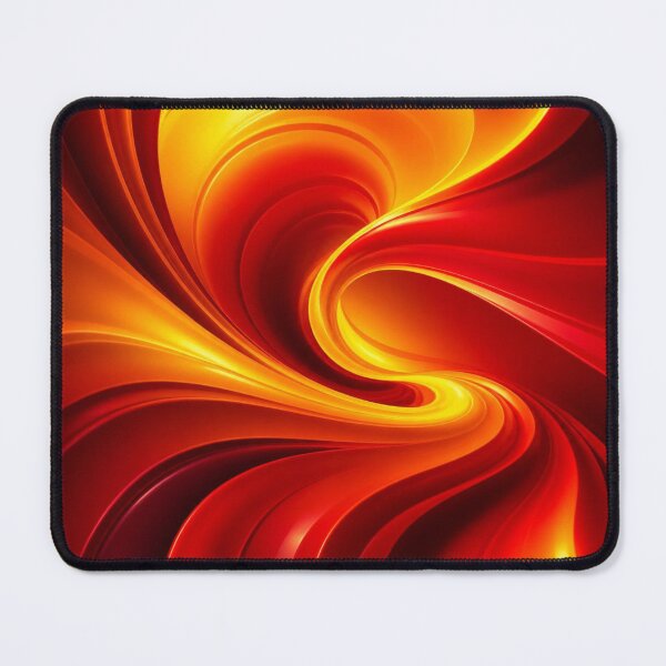Item preview, Fiery Red and Gold Abstract Waves designed and sold by Harmonic_Layers.