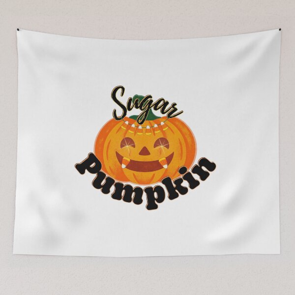 Item preview, Sugar Pumpkin - Retro Vintage Halloween Jack O Lantern | Dark Ink Edition designed and sold by SunandShade.