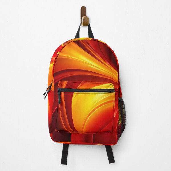 Item preview, Fiery Red and Gold Abstract Waves designed and sold by Harmonic_Layers.