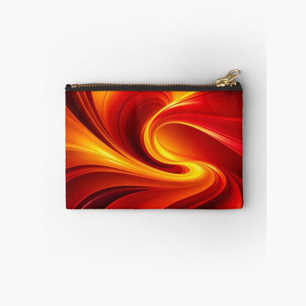 Item preview, Fiery Red and Gold Abstract Waves designed and sold by Harmonic_Layers.