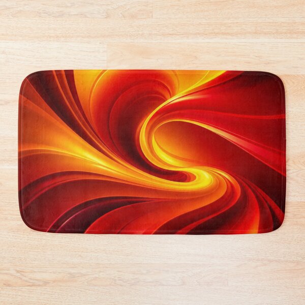 Item preview, Fiery Red and Gold Abstract Waves designed and sold by Harmonic_Layers.