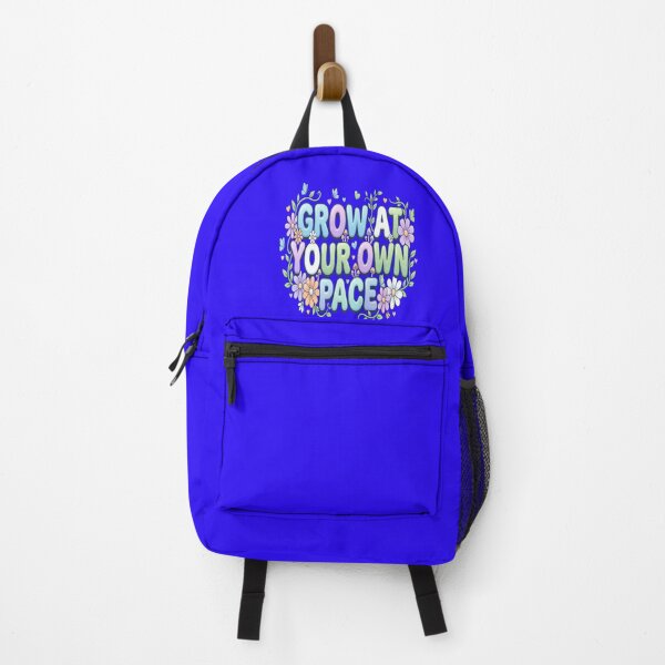 Item preview, Grow at Your Own Pace Floral Inspirational Quote designed and sold by Soft Strength Studio.