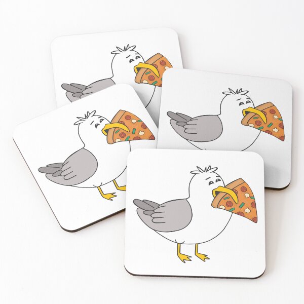 Item preview, Seagull Eating A Pepperoni Pizza Slice designed and sold by Sartoris Art.