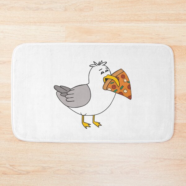Item preview, Seagull Eating A Pepperoni Pizza Slice designed and sold by Sartoris Art.