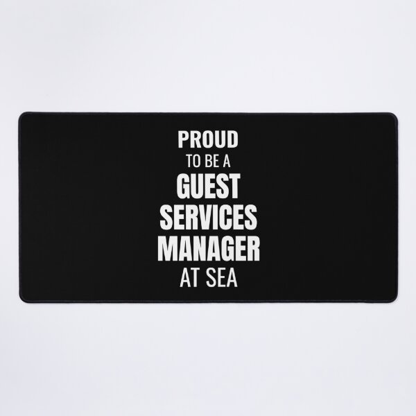Item preview, Proud to be a Guest Services Manager at Sea (White) designed and sold by ShipCrewNation.