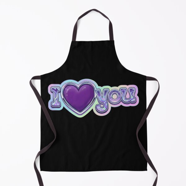 Item preview, I Purple Heart You Cute Kpop Aesthetic Minimalist Design / Y2k / Kpop Fan Stan Tshirts, stickers, mugs, pins, phone cases etc. designed and sold by TeenLake.