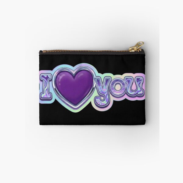 Item preview, I Purple Heart You Cute Kpop Aesthetic Minimalist Design / Y2k / Kpop Fan Stan Tshirts, stickers, mugs, pins, phone cases etc.  designed and sold by TeenLake.