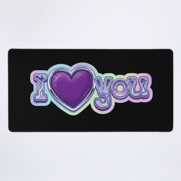 Item preview, I Purple Heart You Cute Kpop Aesthetic Minimalist Design / Y2k / Kpop Fan Stan Tshirts, stickers, mugs, pins, phone cases etc.  designed and sold by TeenLake.