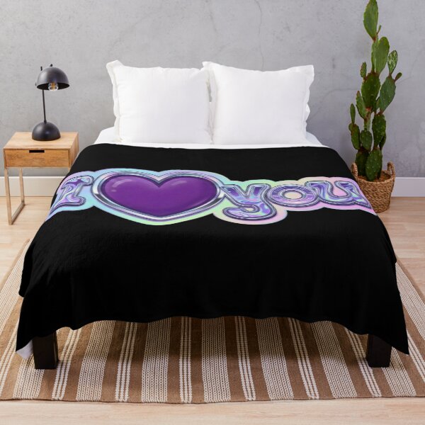 Item preview, I Purple Heart You Cute Kpop Aesthetic Minimalist Design / Y2k / Kpop Fan Stan Tshirts, stickers, mugs, pins, phone cases etc. designed and sold by TeenLake.