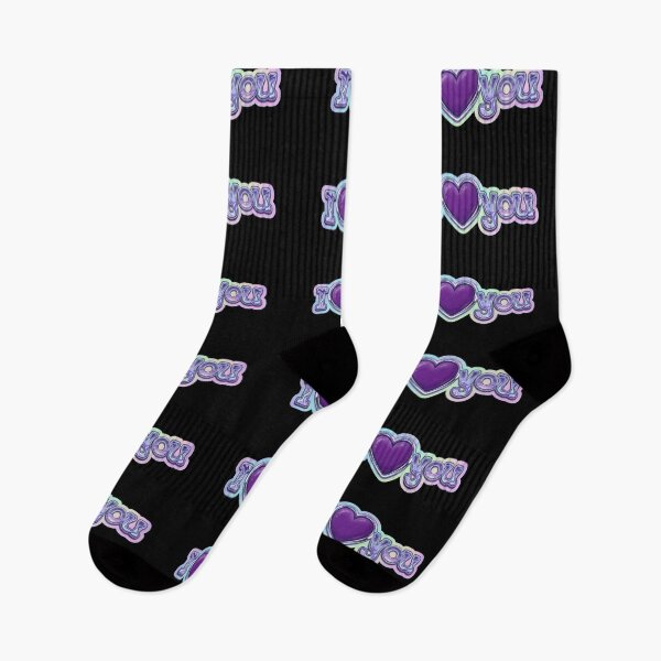 Item preview, I Purple Heart You Cute Kpop Aesthetic Minimalist Design / Y2k / Kpop Fan Stan Tshirts, stickers, mugs, pins, phone cases etc.  designed and sold by TeenLake.