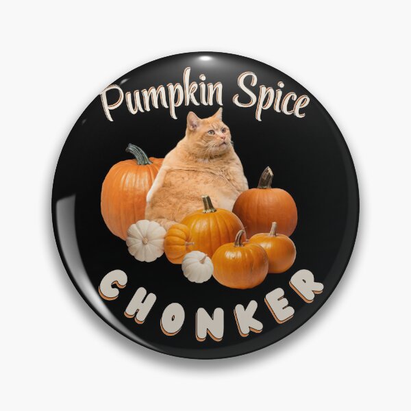 Item preview, Pumpkin Spice Chonker Cat Halloween Meme Fall Fun | Light Ink Version designed and sold by SunandShade.